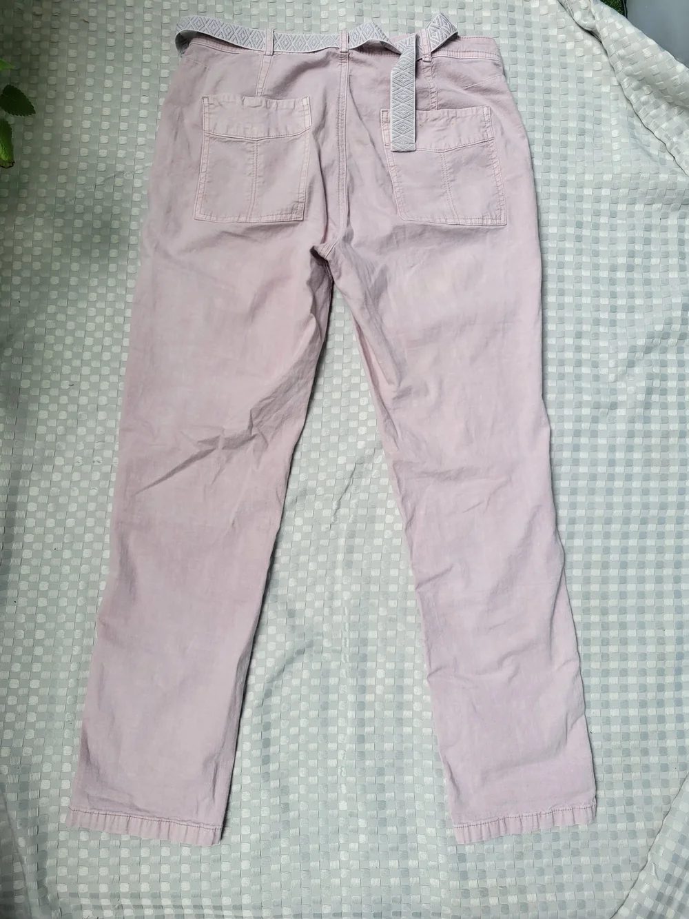 Anthropologie Women’s Light Pink Casual Patch-Pocket Pants Size 28